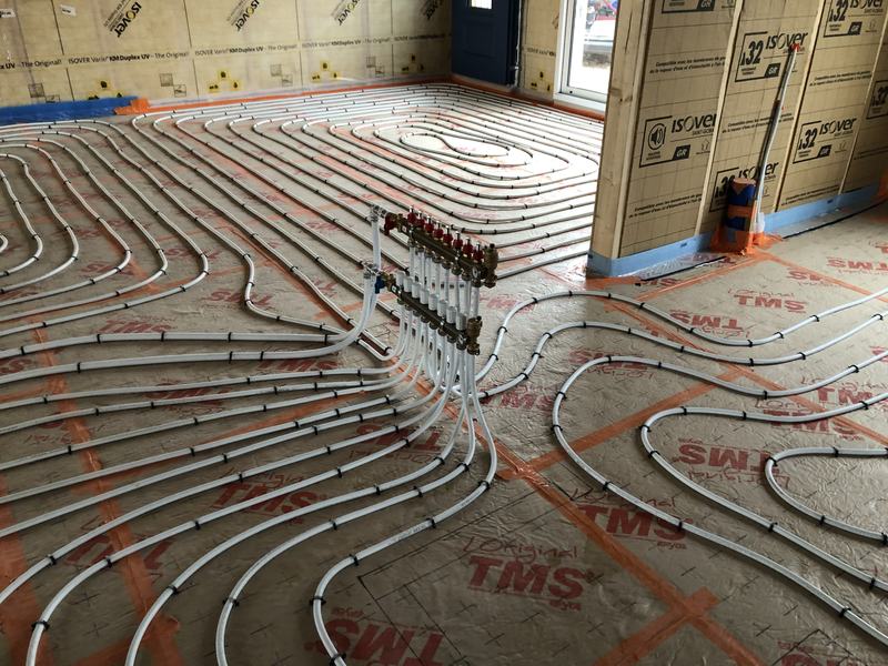 Chauffage - Plancher chauffant installation
